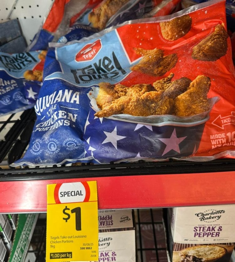 Coles (Burpengary): $1 Tegels Take-out Louisiana Chicken