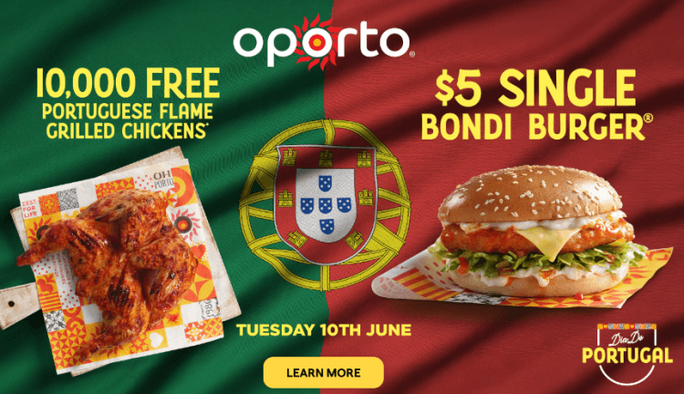 Oporto: 10,000 Free Chickens and $5 Bondi Burgers (10 June 2025)