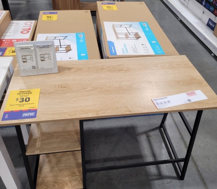 Officeworks (Kew East): $30 Dyson Trestle Desk