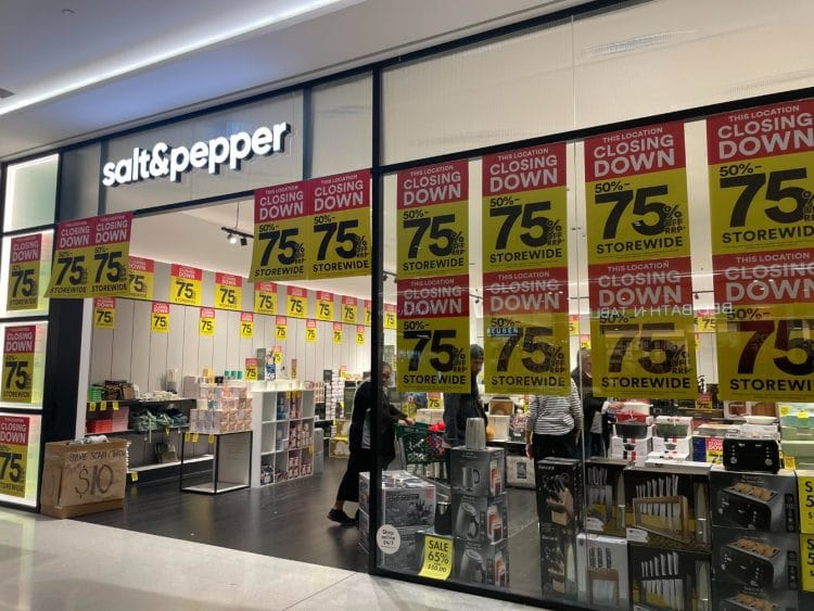 Salt&Pepper (Garden City): Closing Down Sale 50-75% off storewide