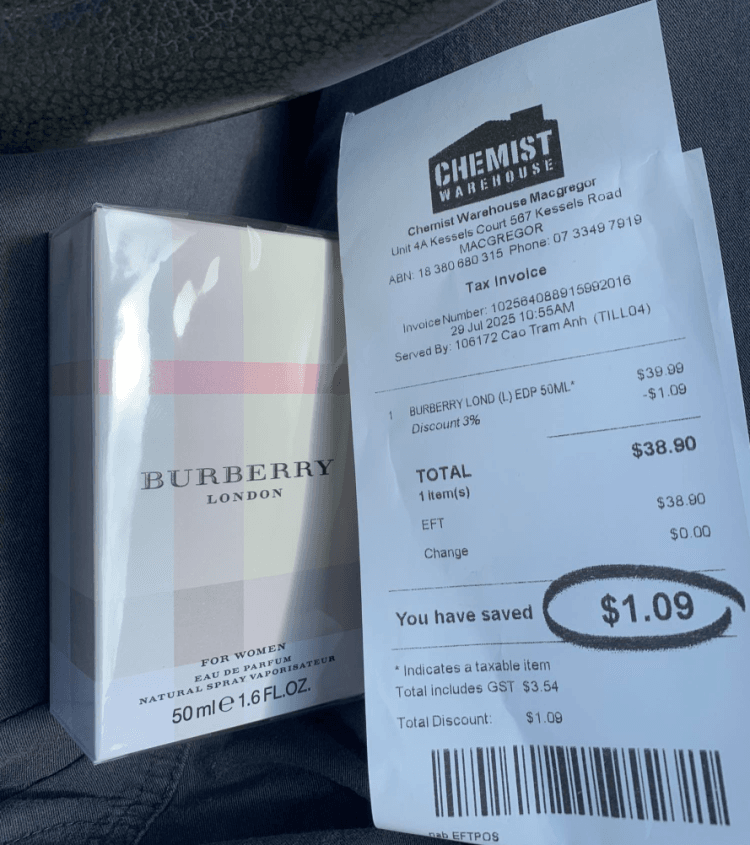 Chemist Warehouse: Burberry London Eau de Parfum 50ml $38.90