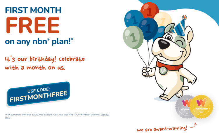 Buddy Telco: First month Free on any NBN plan