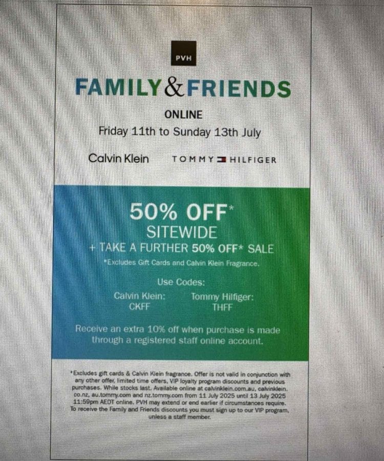Tommy Hilfiger: 50% off sitewide coupon code