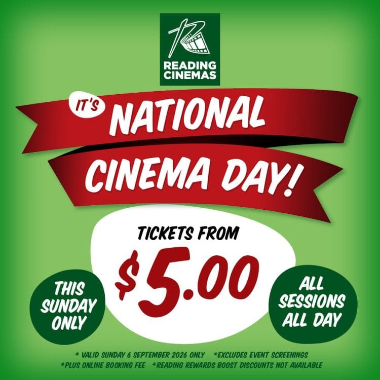 Reading Cinemas $5 5 September 2026