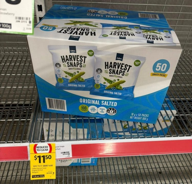 Coles: Harvest Snaps $11.50