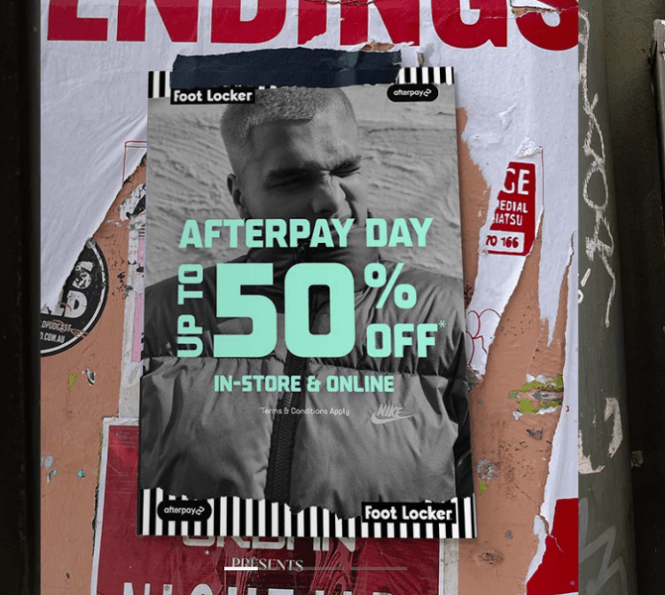 Foot Locker: Afterpay Day up to 50% off