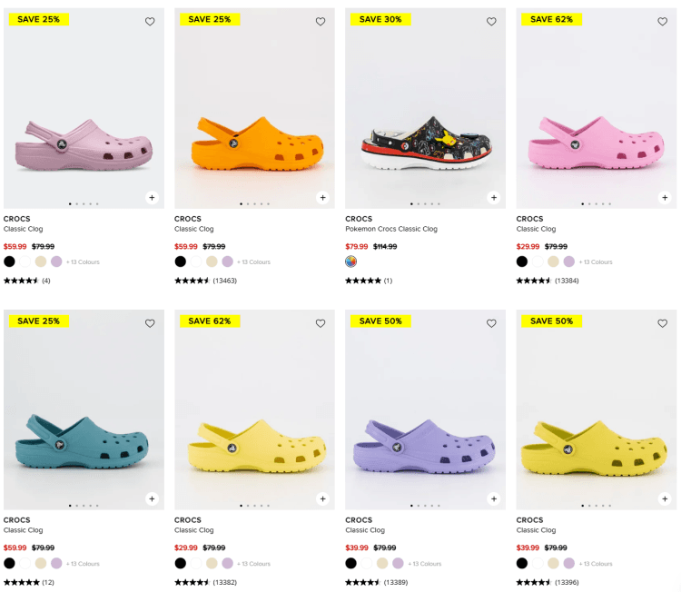 Platypus Shoes: Classic Clog $29.99 (select colours)