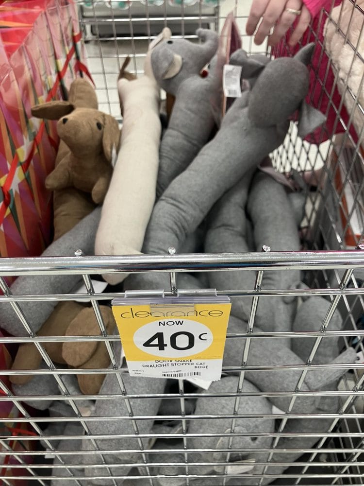 Kmart (Kippa Ring): door snake stoppers $0.40