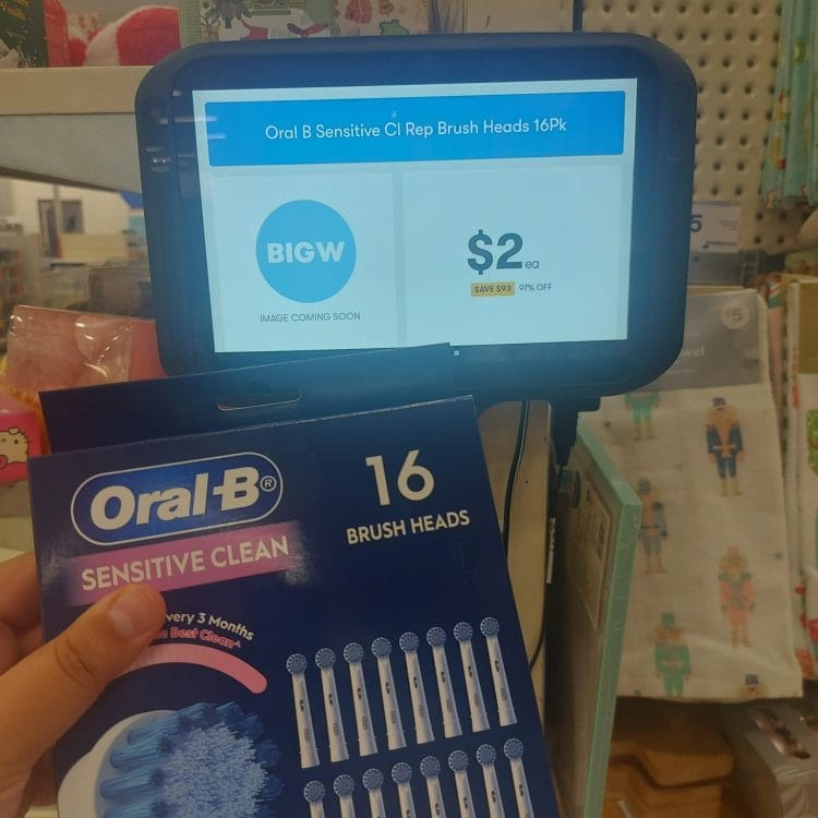 Big W (Liverpool): 16 pack Brush Heads for $2