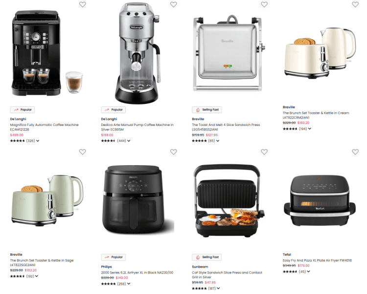 Myer: 20% off Kitchen Appliances