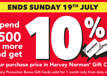 Harvey Norman 19 July 2026 Gift Card Promo