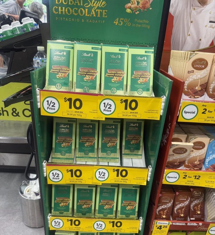 Woolworths Lindt Dubai Chocolate