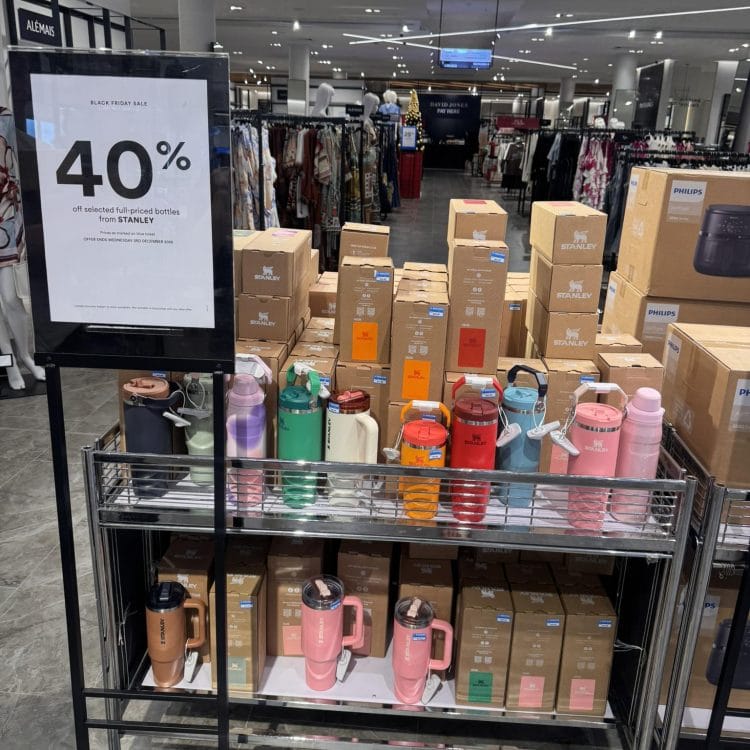 David Jones: 40% off Full-Priced Stanley