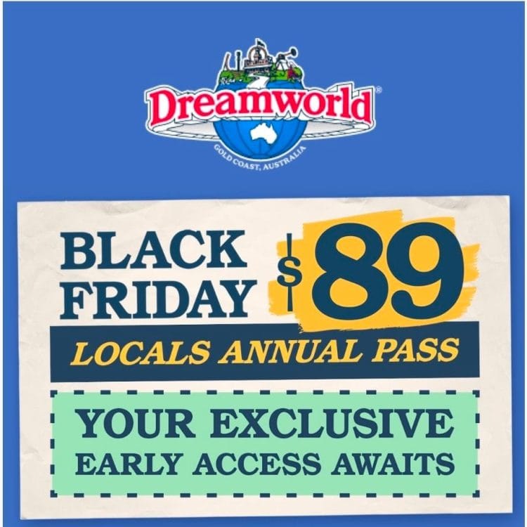Dreamworld: Black Friday deal – locals annual pass $89