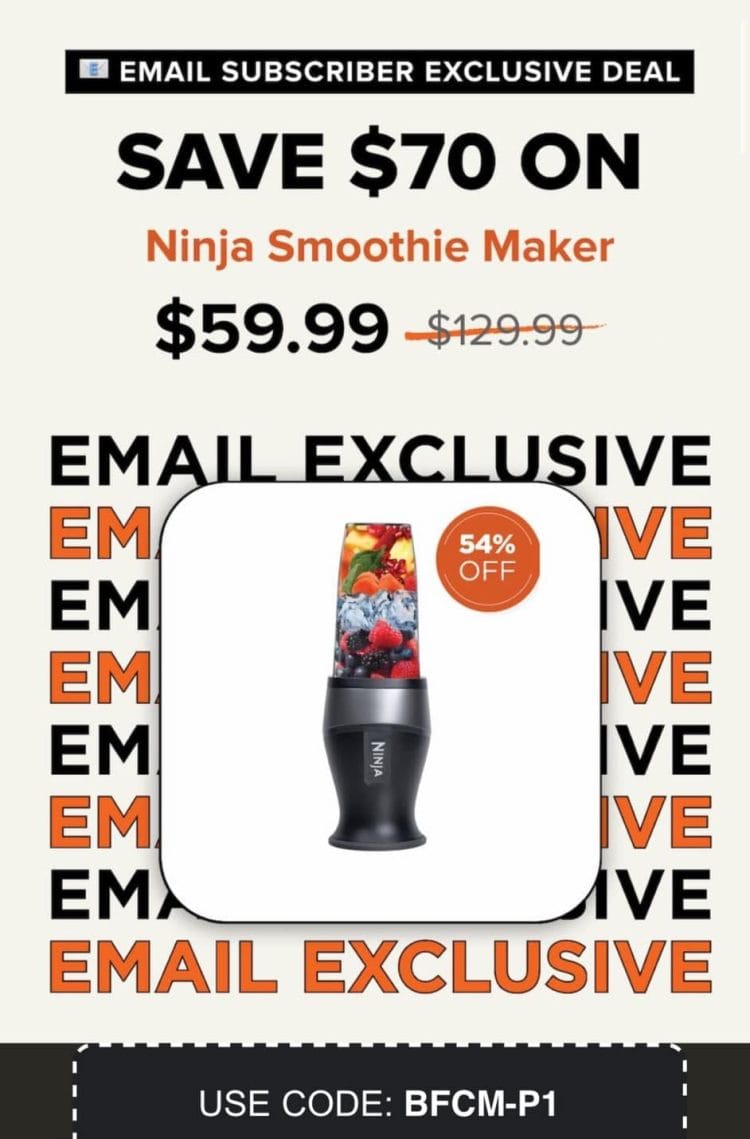 Ninja: save $70 on Ninja Smoothie Maker – now $59.99