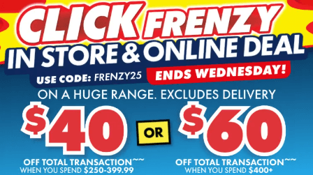 The Good Guys: Click Frenzy Code – save up to $60