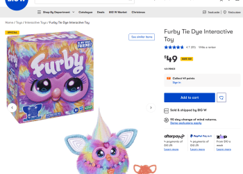 Big W: Furby Tie Die Interactive Toy – was $100, now $49