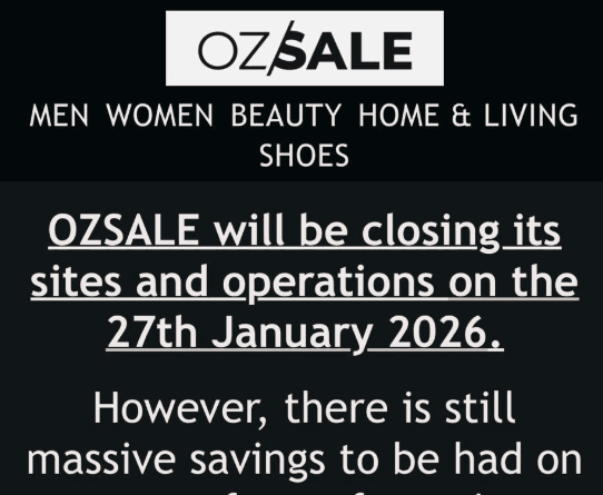 Bye bye OZSALE 😭😭