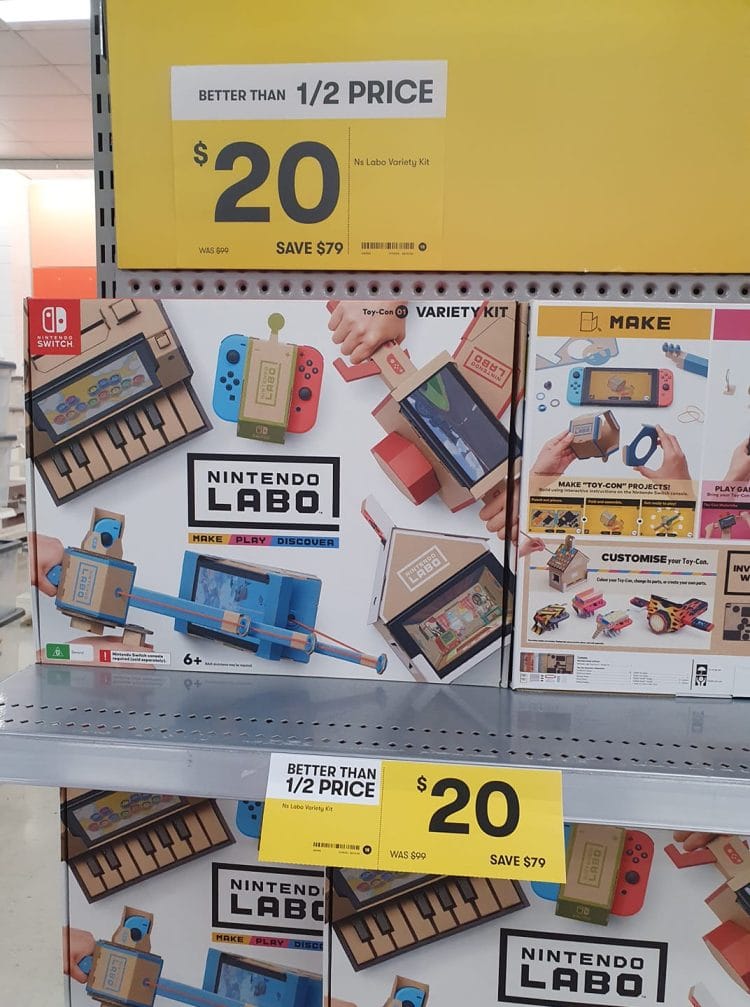 Big W: Nintendo Lab $20