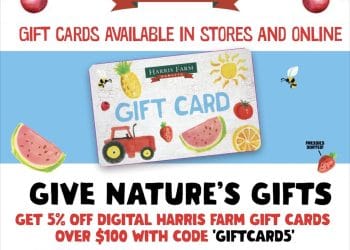 Harris Farm: 5% off giftcards over $100