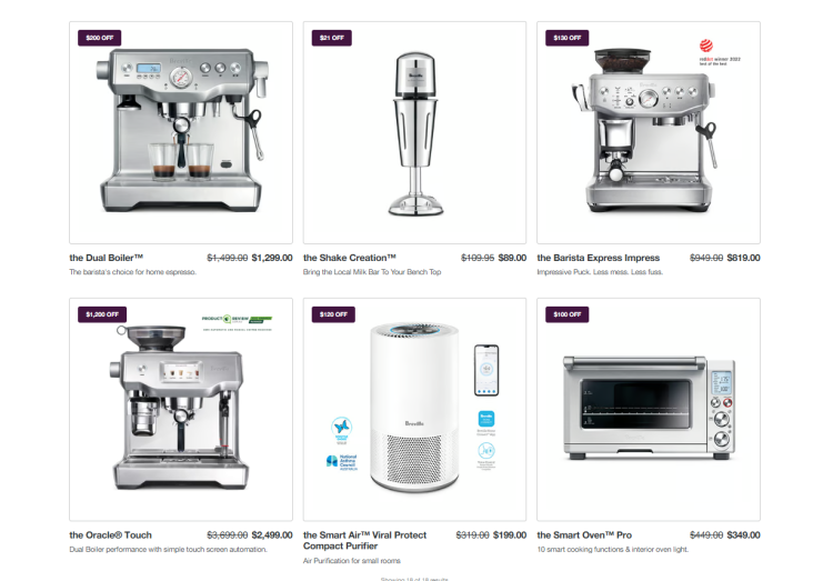 Breville: Cyber Monday Sale save up to $1200