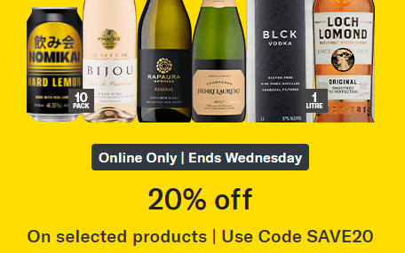 Liquorland: 20% off select items