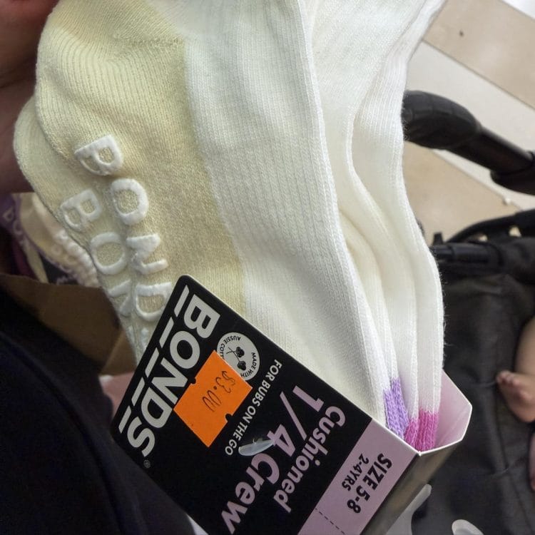 Bonds (Loganholme): $1.80 baby socks