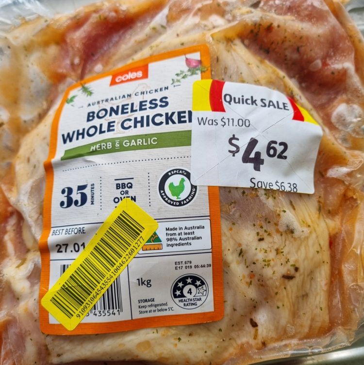 Coles Boneless Chicken Story
