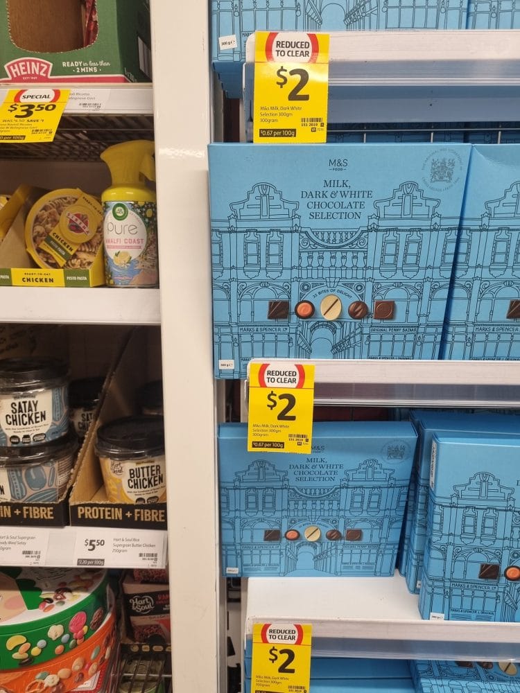 Coles: M&S Chocolate selection $2