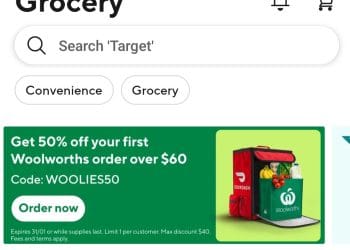 Doordash: spend over $60 to get 50% off first order with coupon