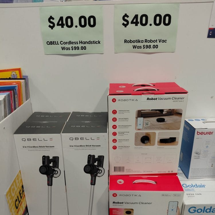 Officeworks (Melton): $40 clearance vacuums