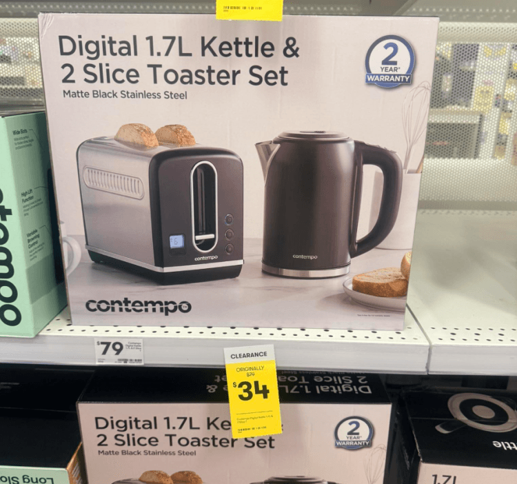 Big W Toaster Kettle Set