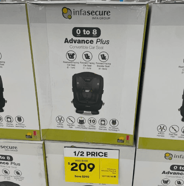 Big W Infasecure Baby Seat $209