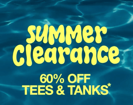 Fila: summer clearance 60% off tees and tanks