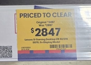 Officeworks (Glebe): Lenovo 5i Gaming Desktop U9 5070 $2847