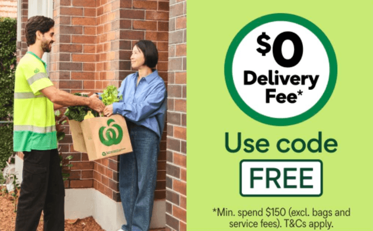Woolies free delivery coupon