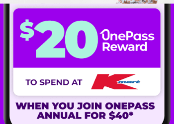 OnePass $20 kmart reward