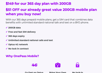 OnePass Mobile $149 365 Day Plan