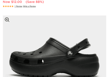 JD Sports Platform Crocs $12