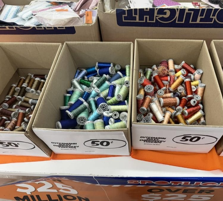 Spotlight Embroidery Threads 50c