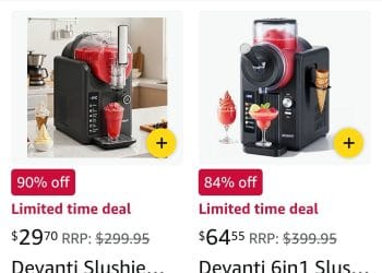 Amazon Devanti Slushie Machine $29.70