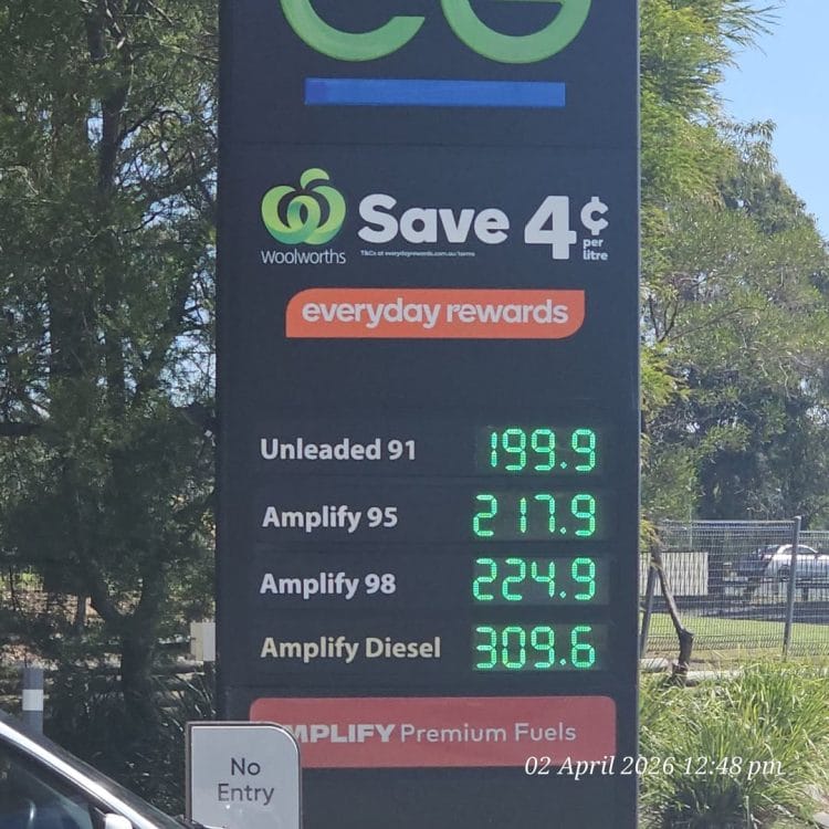 EG (Eaglevale): Unleaded 91 199.9