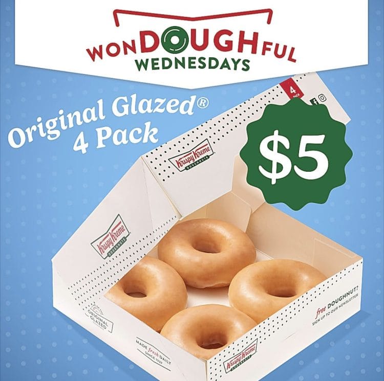 Krispy Kreme: Original Glazed 4 Pack for $5