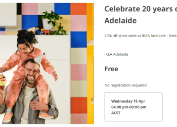 Ikea Adelaide 20% off