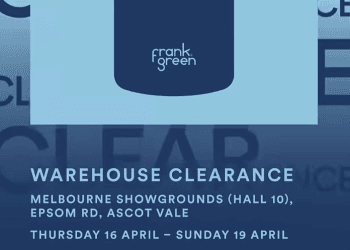 Frank Green Melbourne Warehouse Sale