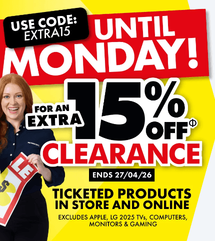 The Good Guys: Clearance 15% off coupon