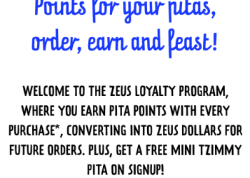 Zeus Street Greek free Pita