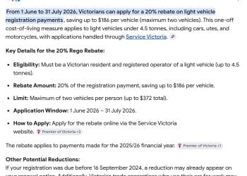 Victoria Rego Rebate 2026
