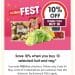Coles: 10% off when you buy 10 selected fruit and veg