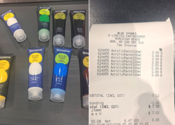 Aldi Acrylic Paint 89c